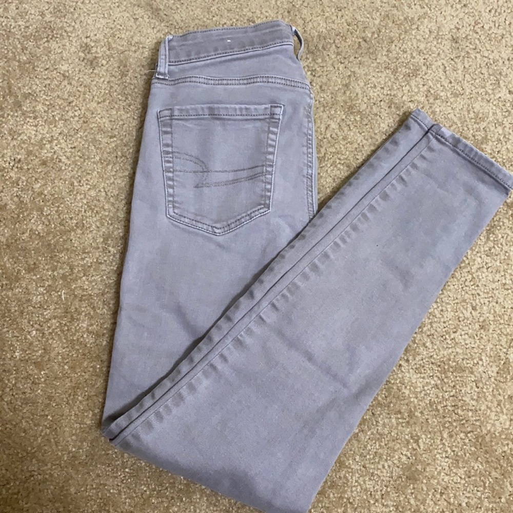 AE Grey High Rise Jegging